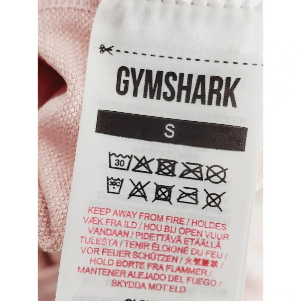 Gymshark‎ Energy+ Perforated Seamless Biker Shorts Pink High Waisted Gym S
